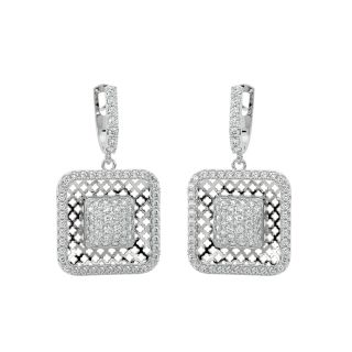 Almeta Round Diamond Earrings